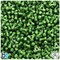 BeadTin Dark Green Pearl 11mm TriBead Plastic Craft Beads (500pcs)